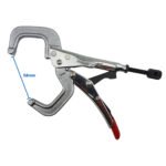 5 Strong Hand 165mm Round End Locking C-Clamp Pliers - Image 4