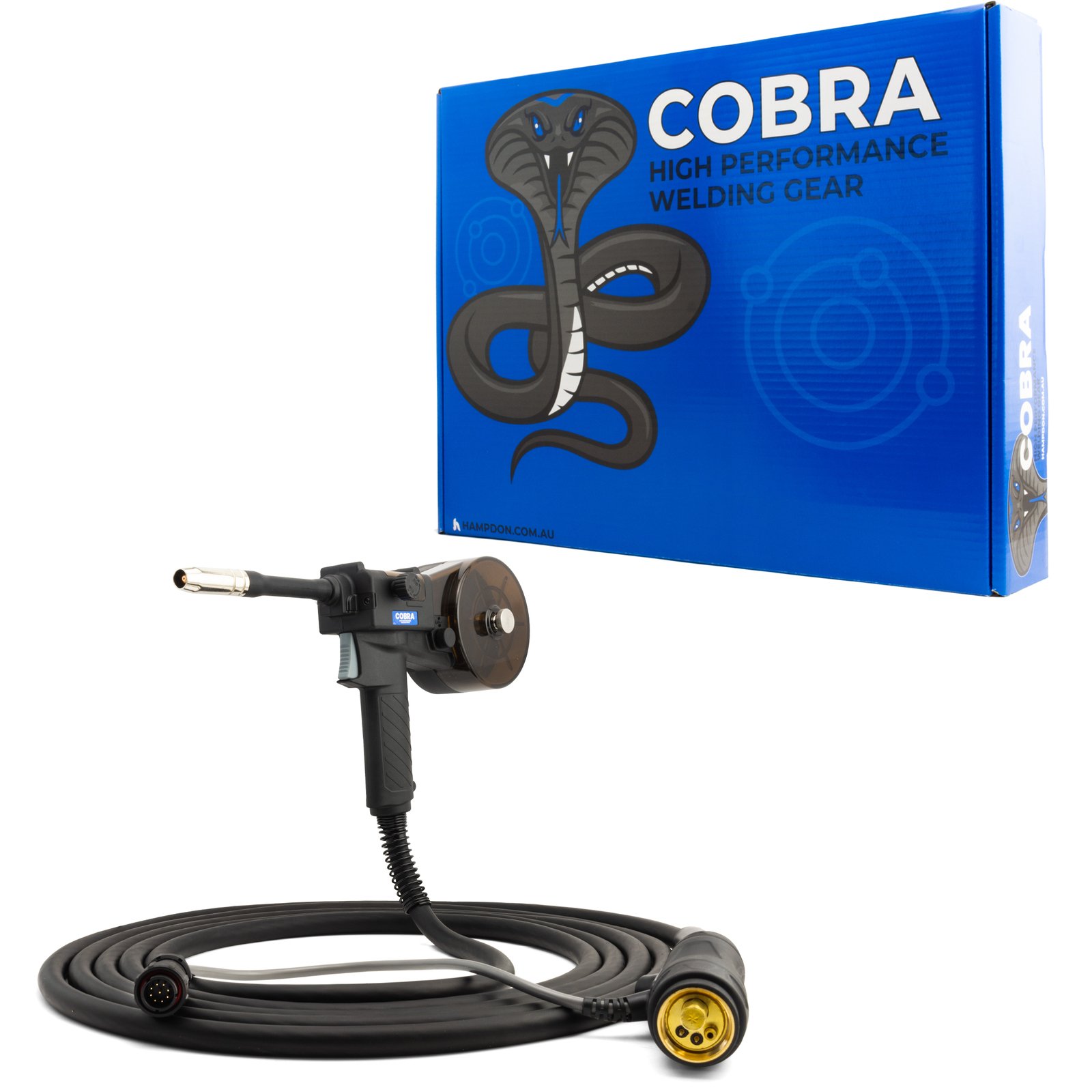 6m MIG Spool Gun to suit Unimig 180  Viper 185  - Euro 9 Pin - Aluminium Value Pack