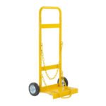 D Size Gas Cylinder Trolley Telescopic Rubber Wheels