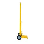 D Size Gas Cylinder Trolley Telescopic Rubber Wheels - Image 3