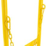 D Size Gas Cylinder Trolley Telescopic Rubber Wheels - Image 4