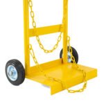 D Size Gas Cylinder Trolley Telescopic Rubber Wheels - Image 5