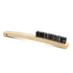 Mild Steel Wire Brush - Wooden Handle 4 Row - 3 Each - Image 2