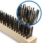 Mild Steel Wire Brush - Wooden Handle 4 Row - 1 Each - Image 5