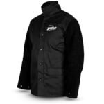 UNIMIG Rogue - LARGE - Black Leather Sleeved Welders / Welding Jacket