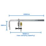 Strong Hand 1200mmx180mm Heavy Duty P-Rail Utility Clamp - Image 2