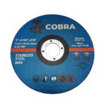 COBRA 5" x 1mm Cutting Disc - 250 Pack - INOX Steel Cut-Off Wheel 125mm