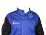 2XL Weldclass Welding Jacket Blue FR Leather Sleeves - Image 3