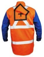2XL PROMAX HV2 Welding Jacket Hi-Vis Leather Sleeves Harness Flap - Image 2