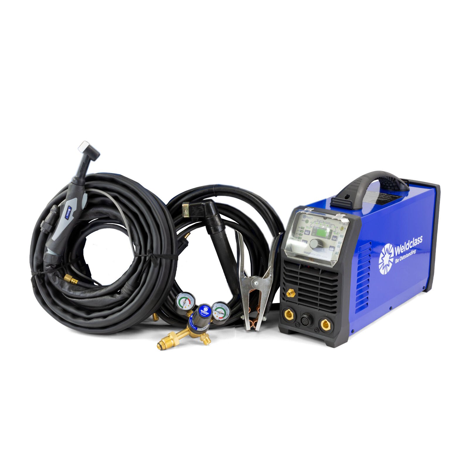 Weldclass 200 Amp ACDC TIG Welder - FORCE 201T AC/DC Pulse + Foot Control Package + Premium Trolley
