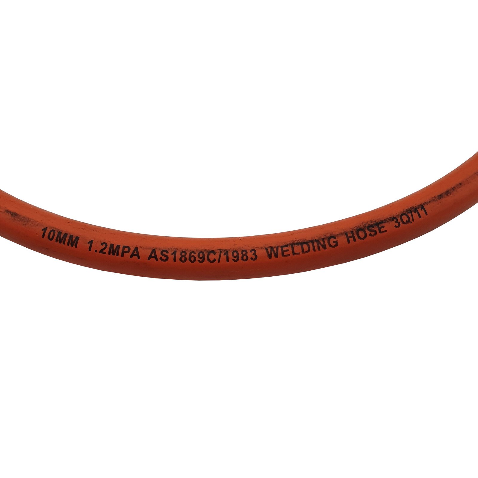 1 Meter LPG Gas Hose 10mm No Fittings - Orange Welding Cooking Hose Stove
