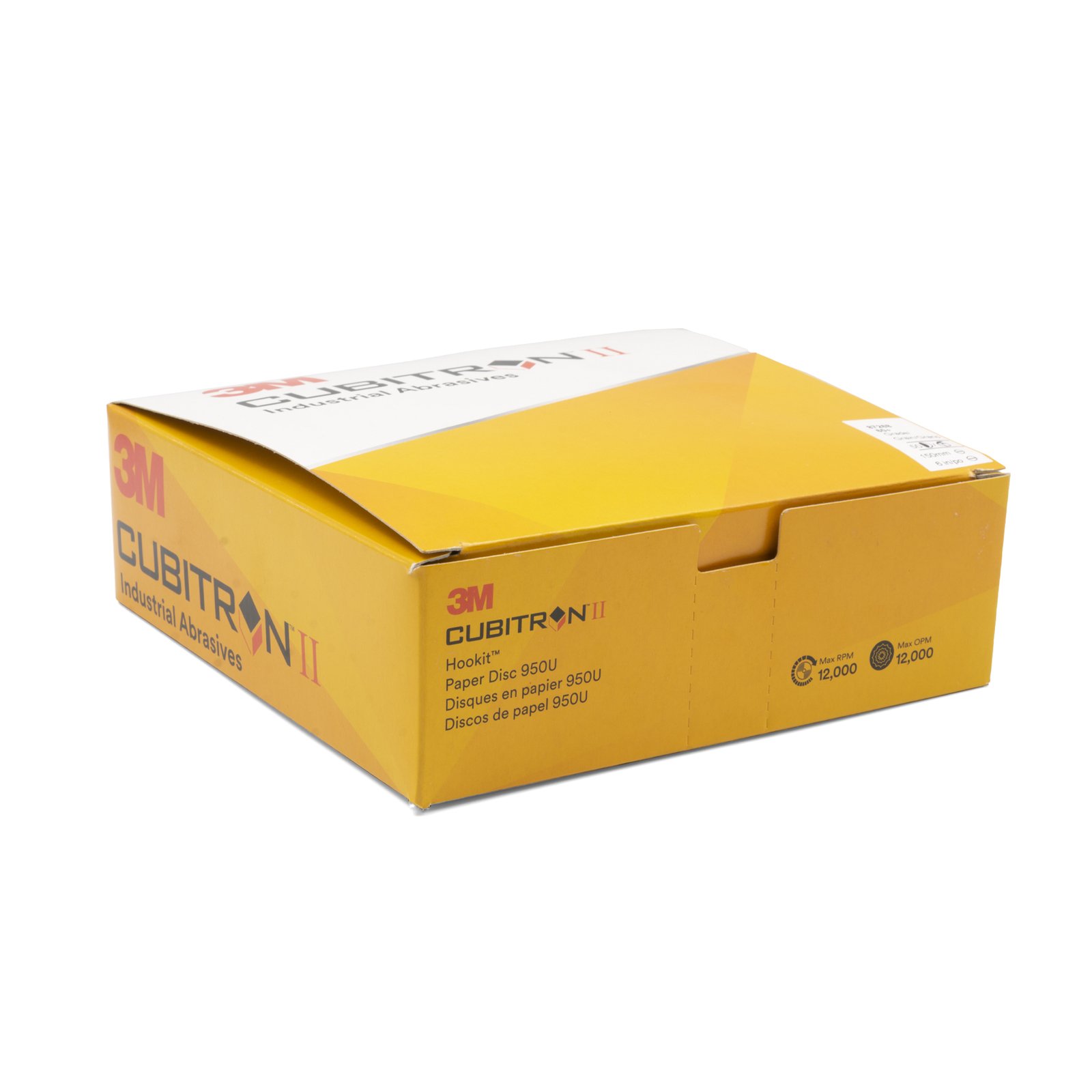 3M Cubitron 2 II 950U 60 Grit 150mm Sanding Disc Pad 6" - 50 Each