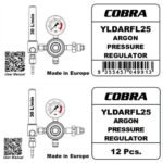 COBRA Argon Side Entry Purge Regulator - 2 x Flow Meters for Purging Gas Dual Flow - Image 5
