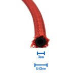3mm Braided Flexi Hose for Little Torch - 3m  - Red and Blue - Image 4